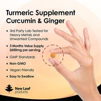 New Leaf Turmeric Curcumin & Ginger